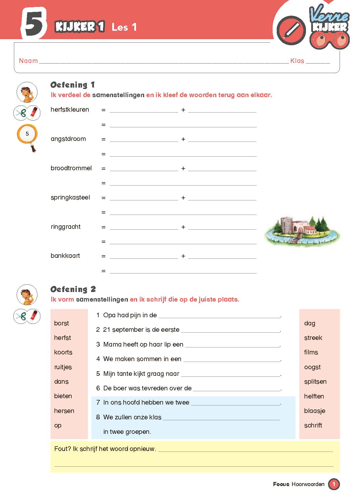 Verrekijker Spelling 5 - Werkboek - Kijker 1 En 2 - Die Keure Educatief