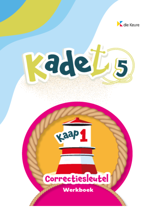 Kadet 5 - Set Correctiesleutels Werkboeken - Die Keure Educatief