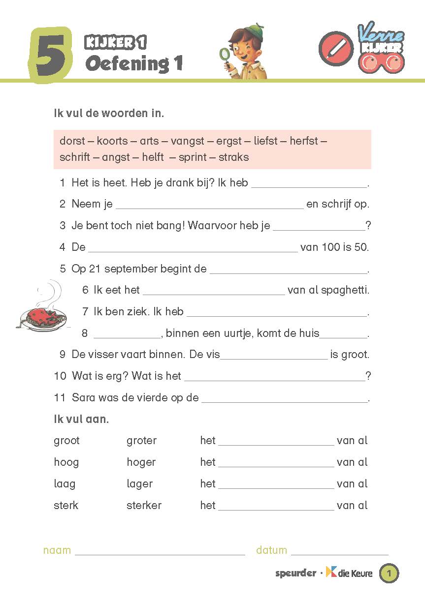 Verrekijker Spelling 5 - Scheurblok - Kijker 1 En 2 - Die Keure Educatief