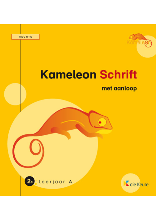Kameleon schrift 2A - rechts - met aanloop